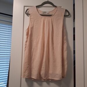 Light Pink Sleeveless Sheer Top